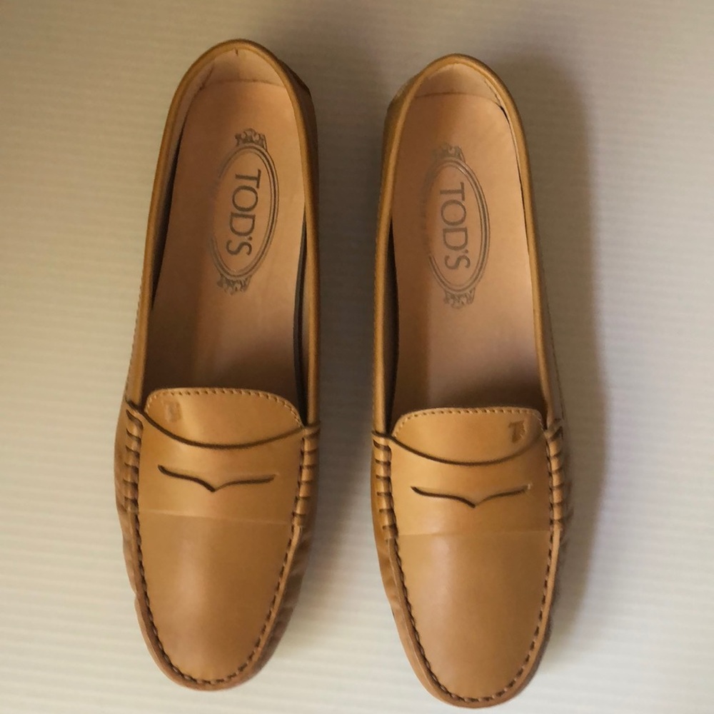 TOD"S Women's Gommino Driving Shoes Leather 38.5